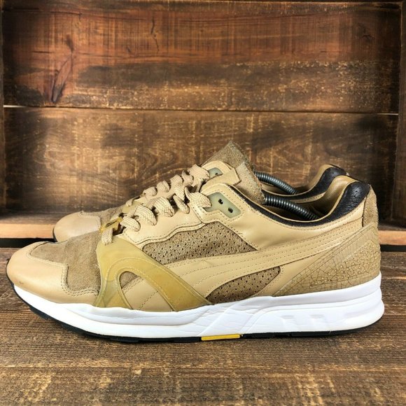 Puma Mens Trinomic XT 2 Tan Sneakers Shoes Size 14 - Picture 4 of 7